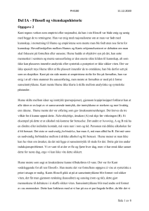 Kant vs Hume: Epistemologi i Filosofi - PHI100 Opgave