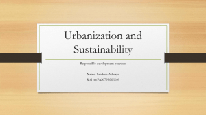 Urbanization and Sustainability: Responsible Development Practices