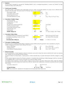 Stabilizing Resistor & Metrosil Calculation for REF Relays