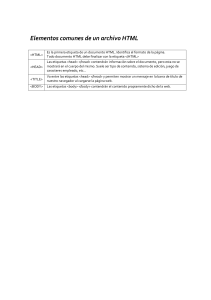 Elementos de Archivo HTML: Gu&iacute;a de Estructura B&aacute;sica