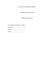 Trabajo en Caliente - Seguridad en el Trabajo