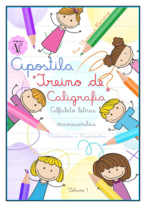 Treino de Caligrafia: Alfabeto Letras Manuscritas - Volume 1