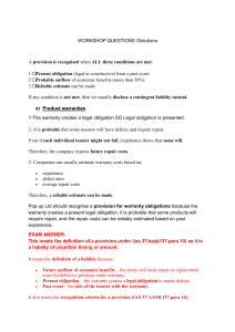 Workshop Questions & Solutions: Provisions under IAS 37/AASB 137
