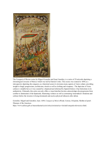 Conquest of Mexico Art Series by Gonz&aacute;lez (1698)