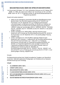 Sprechfunkverfahren: Bekanntmachung der DFS f&uuml;r Luftfahrer
