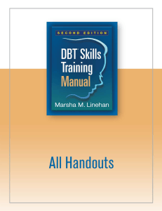 DBT Training Manual All handouts