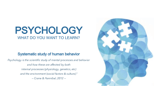 Introduction to Psychology Research Methods