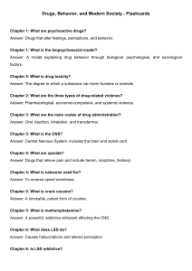Drugs, Behavior, and Modern Society Flashcards