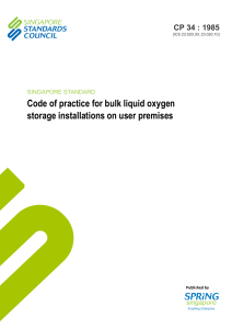 Singapore Standard CP 34:1985 Bulk Liquid Oxygen Storage