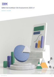 GBSA ServiceNow CSA Assessment 2025 v1 Report
