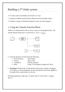 Building a 2nd Order System in Simulink: Tutorial