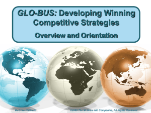 GLO-BUS: Developing Winning Competitive Strategies Overview