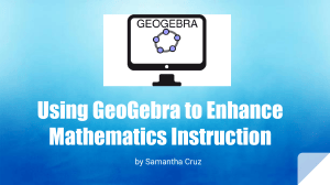 Using GeoGebra to Enhance Math Instruction