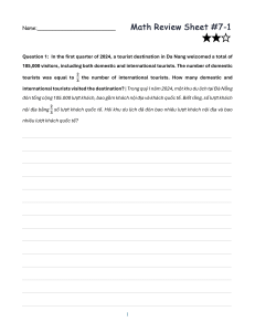 Math Review Sheet #7-1: Ratios & Word Problems