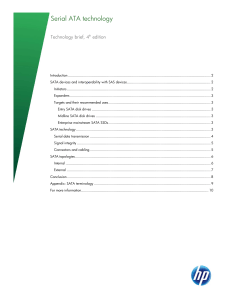 Serial ATA Technology 4th Edition Technical Brief