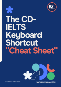 CD-IELTS Keyboard Shortcuts Cheat Sheet