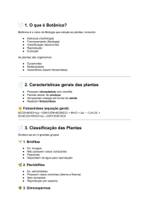 Bot&acirc;nica: Guia de Estudo Completo