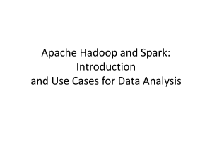 Introducci&oacute;n a Apache Hadoop y Spark: Casos de Uso para An&aacute;lisis de Datos