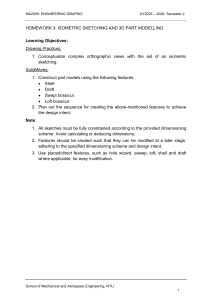 MA2005 Homework 3: Isometric Sketching & 3D Modeling