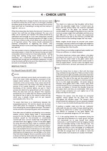 Glider Pre-Flight Checklists: Instructor Guide (Edition 4)
