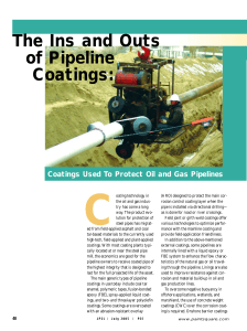 Pipeline Coatings: Protecting Oil and Gas Pipelines