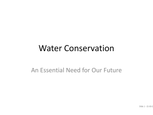 Water Conservation: Essential Need for Our Future