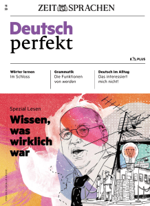 Deutsch perfekt PLUS: Arbeitsheft f&uuml;r Deutschlernen mit Grammatik- und Lese&uuml;bungen