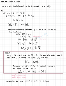 Change of Basis in Linear Algebra: Theorem & Example
