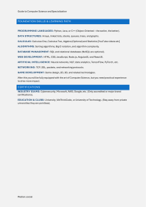 Computer Science Specialization Guide