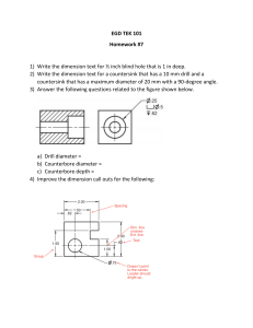 EGD TEK 101 Homework #7: Dimensioning Technical Drawings