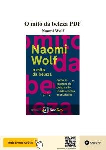 Resumo do livro O mito da beleza de Naomi Wolf