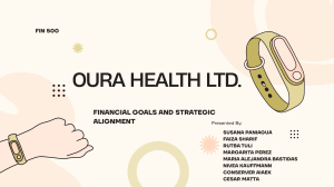 Oura Health Ltd. Financial Goals & Strategic Alignment