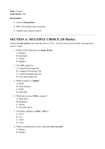 Computer Fundamentals Exam