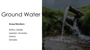 Groundwater: Hydrology and Aquifer Properties
