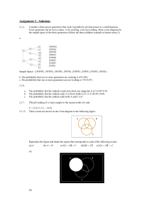 Assignment 2 Solutions: Probability & Statistics