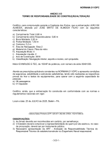 Termo de Responsabilidade de Constru&ccedil;&atilde;o de Embarca&ccedil;&atilde;o
