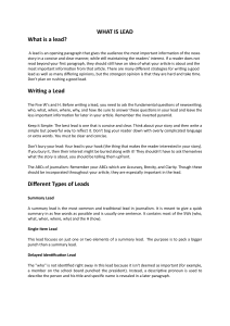 What is a Lead in Journalism: Guide to Writing Leads