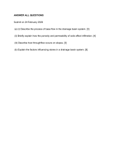Hydrology Exam Questions: Drainage Basin Processes