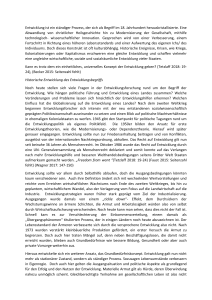 Entwicklung: Historische Entwicklung, Theorien und Kritiken