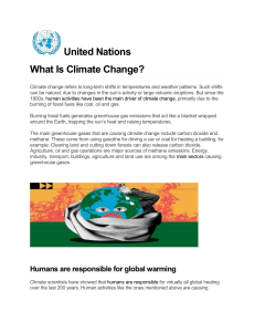 What Is Climate Change? - UN Guide