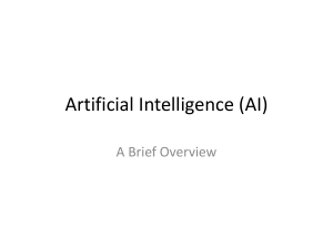 Artificial Intelligence (AI): A Brief Overview