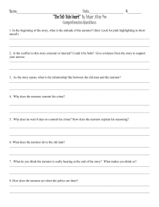The Tell-Tale Heart Comprehension Questions Worksheet