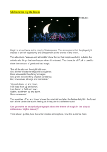 Magic in A Midsummer Night's Dream Study Guide
