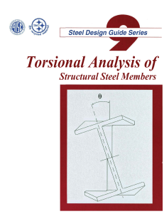 Torsional Analysis of Structural Steel Members Design Guide