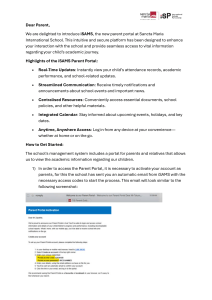 iSAMS Parent Portal & Microsoft Teams Guide for Sancta Maria Parents