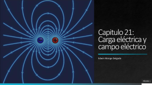 Cap&iacute;tulo 21: Carga el&eacute;ctrica y campo el&eacute;ctrico