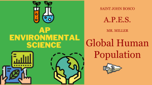AP Environmental Science: Global Human Population