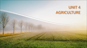 Unit 4: Agriculture - History, Types, and Methods