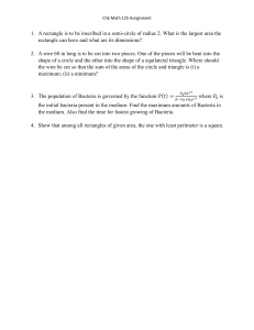 ChE Math 125 Assignment: Calculus Problems