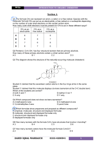 Organic Chemistry MCQs Introduction